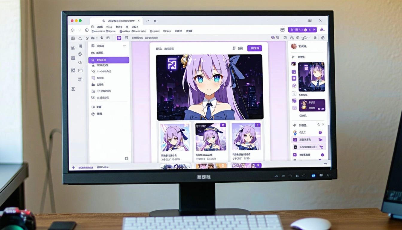 A visual Page builder on a monitor-1